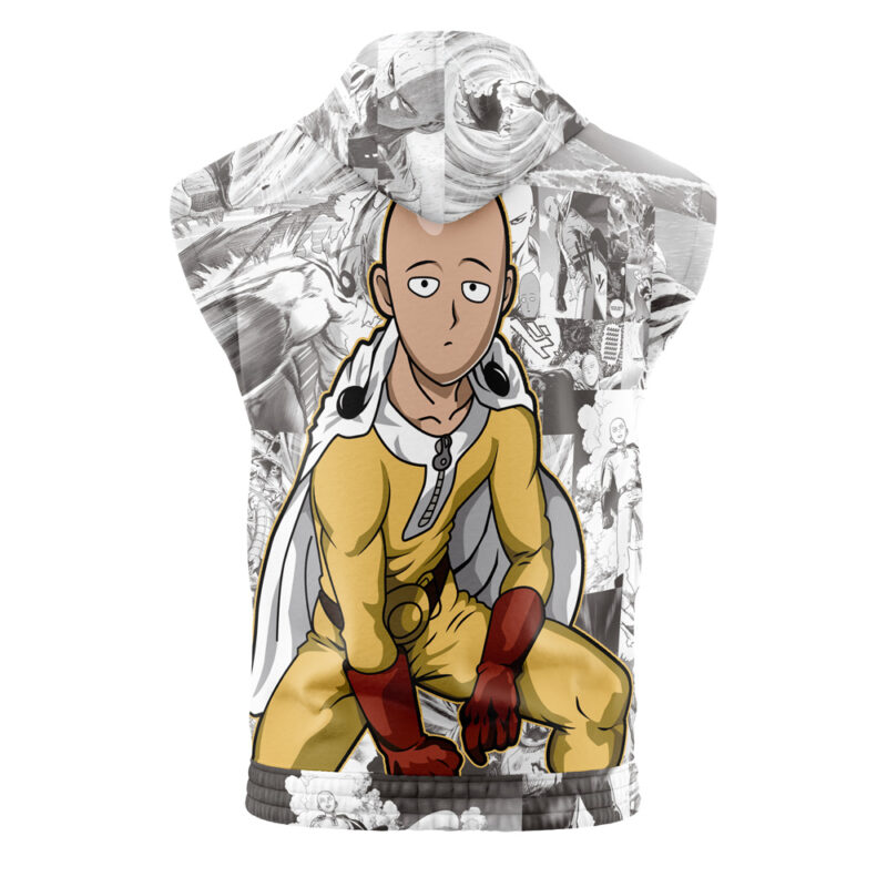 Saitama One Punch Man Sleeveless Hoodie