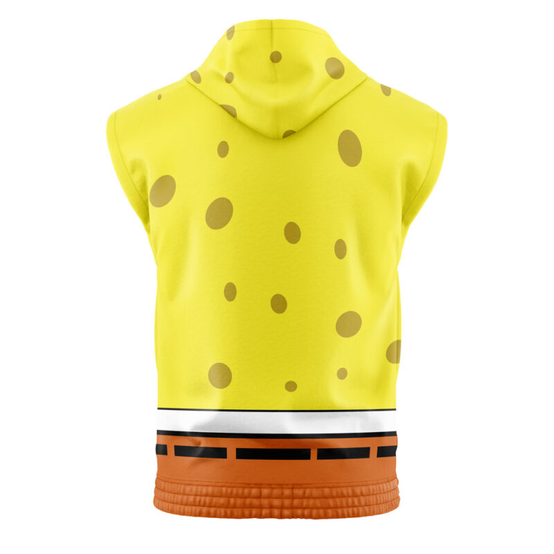 Spongebob Face Spongebob Squarepants Sleeveless Hoodie - Image 2