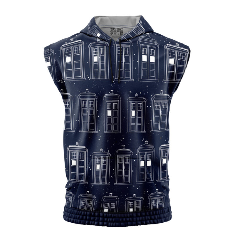 Tardis Doctor Who Sleeveless Hoodie