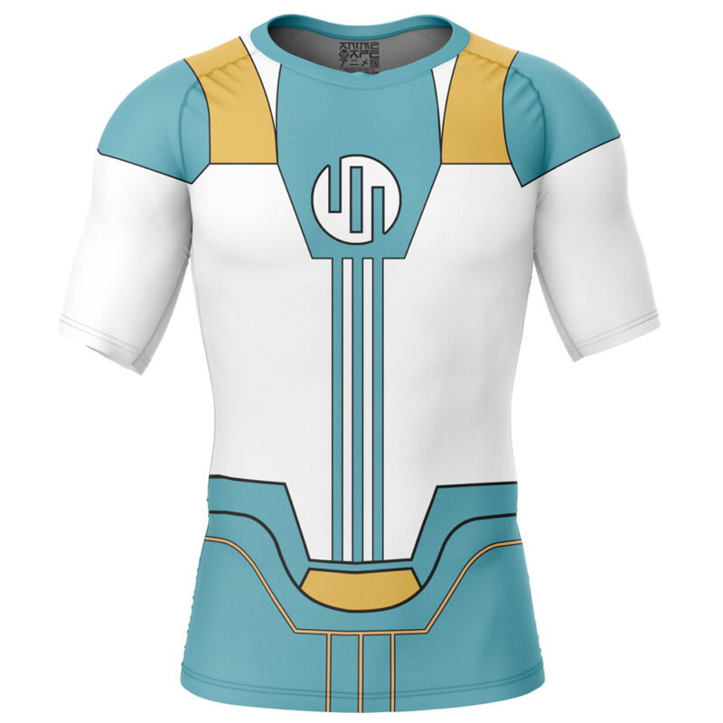 Viltrum Mark Emperor Costume Red Invincible Short Sleeve Rash Guard Compression Shirt