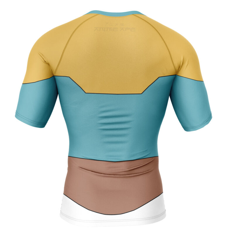 Viltrum Mark Emperor Costume Blue Invincible Short Sleeve Rash Guard Compression Shirts