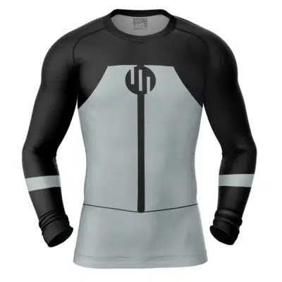 Viltrumite Black Invincible Long Sleeve Rash Guard Compression Shirt