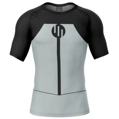 Viltrumite Black Invincible Short Sleeve Rash Guard Compression Shirt