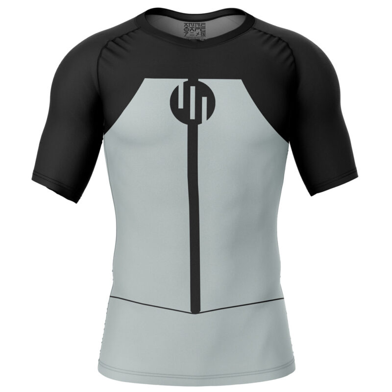 Viltrumite Black Invincible Short Sleeve Rash Guard Compression Shirt