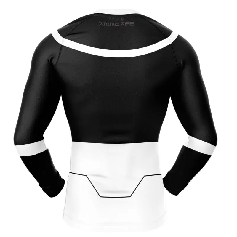 Viltrumite Executioner Black and White Invincible Long Sleeve Rash Guard Compression Shirt - Image 2