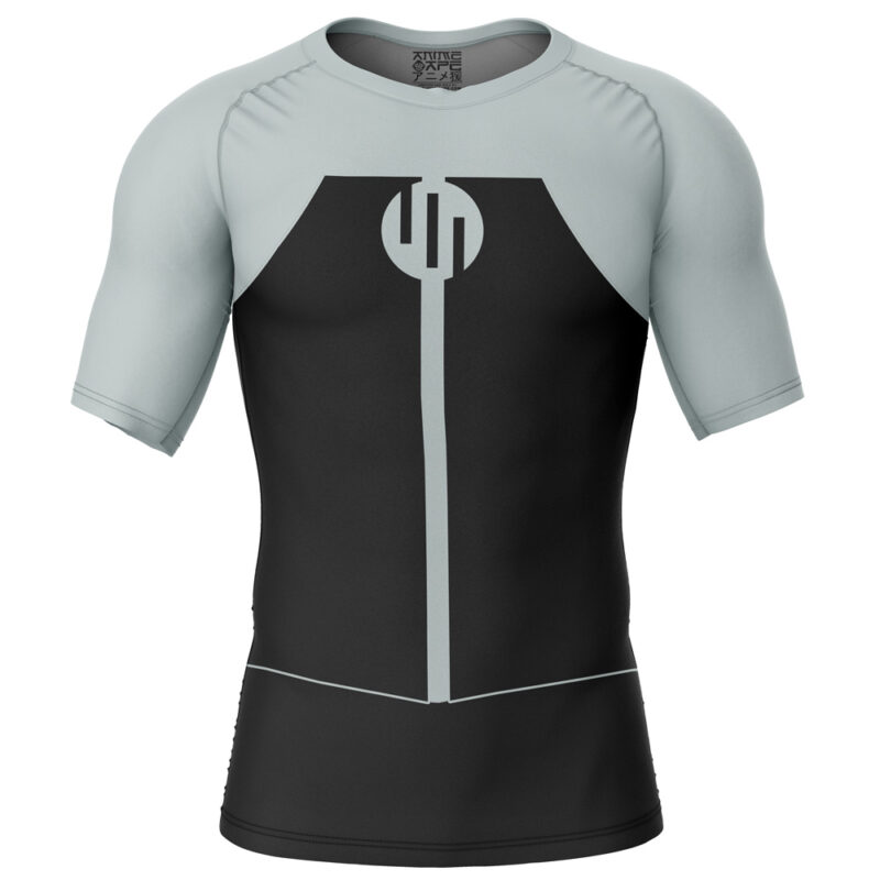 Viltrumite Grey Invincible Short Sleeve Rash Guard Compression Shirt