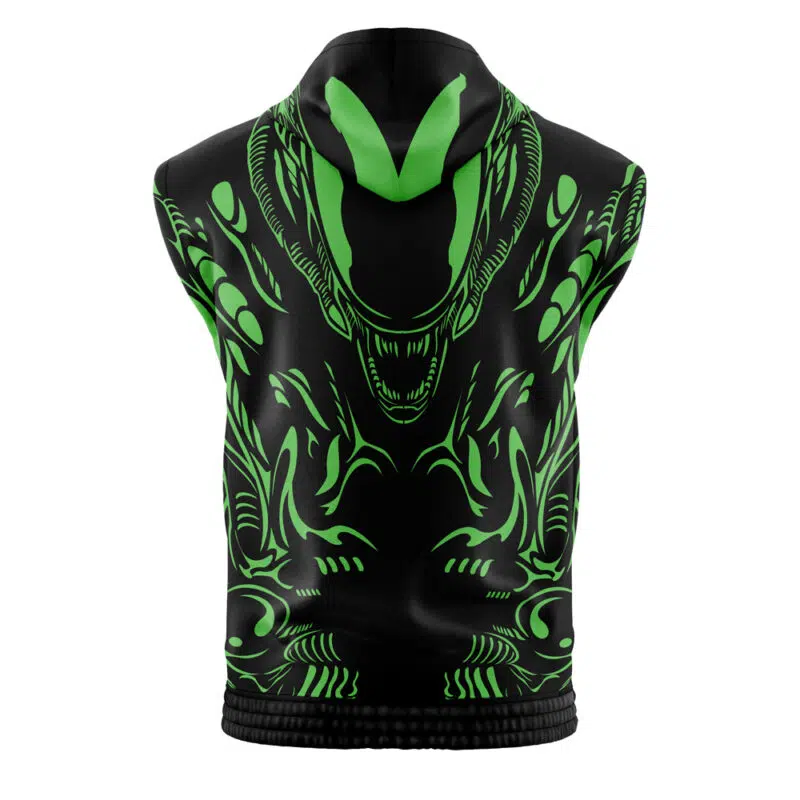 Xenomorph Alien Sleeveless Hoodie - Image 2