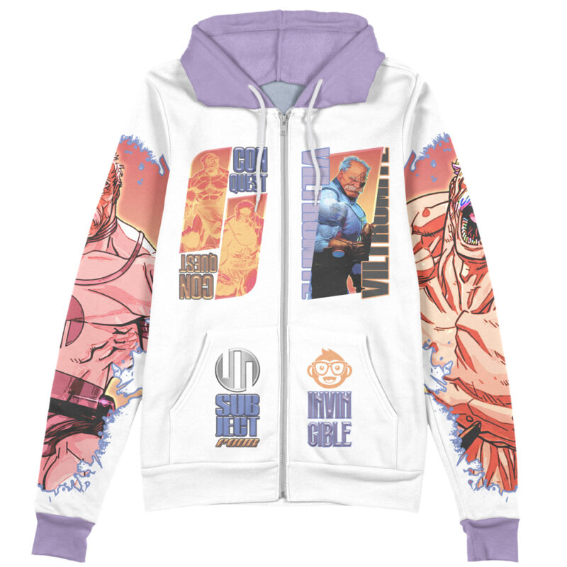 Conquest Invincible Streetwear Zip Hoodie Jacket - Image 2