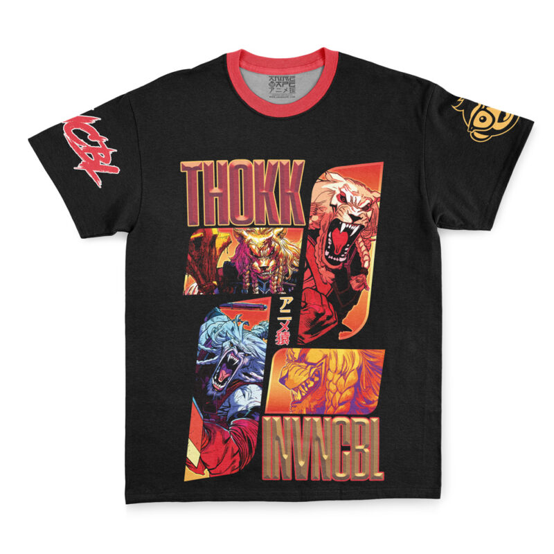 Battle Beast Thokk Invincible Streetwear T-Shirt - Image 3
