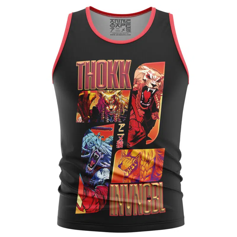 Battle Beast Thokk Invincible Streetwear Tank Top - Image 2