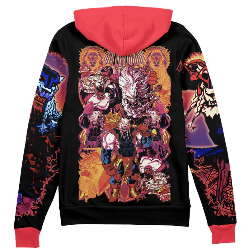 Battle Beast Thokk Invincible Streetwear Zip Hoodie Jacket