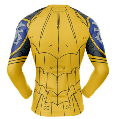 Escanor Armor V2 Seven Deadly Sins Long Sleeve Rash Guard Compression Shirt