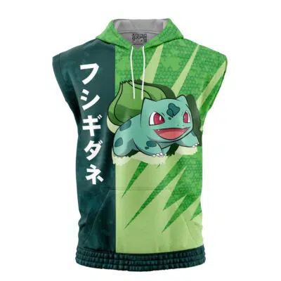 Bulbasaur Attack Pokemon Sleeveless Hoodie
