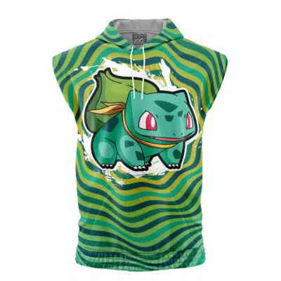 Bulbasaur Trippy Pokemon Sleeveless Hoodie
