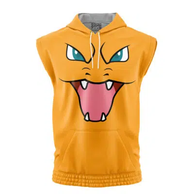 Charizard Face Pokemon Sleeveless Hoodie