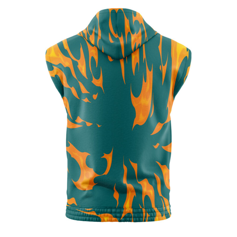 Charizard Trippy Pokemon Sleeveless Hoodie - Image 2