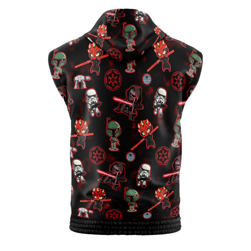 Chibi Sith Pattern Star Wars Sleeveless Hoodie - Image 2