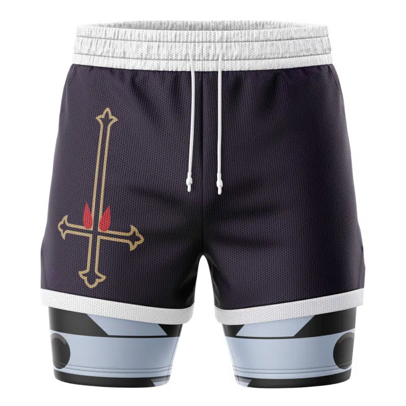 Chrollo Lucilfer Phantom Troupe Hunter X Hunter 2-in-1 Performance Shorts - Image 2