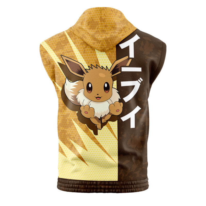 Eevee Attack Pokemon Sleeveless Hoodie - Image 2