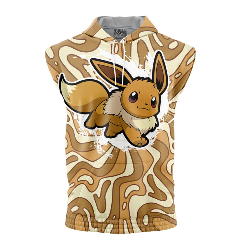 Eevee Trippy Pokemon Sleeveless Hoodie