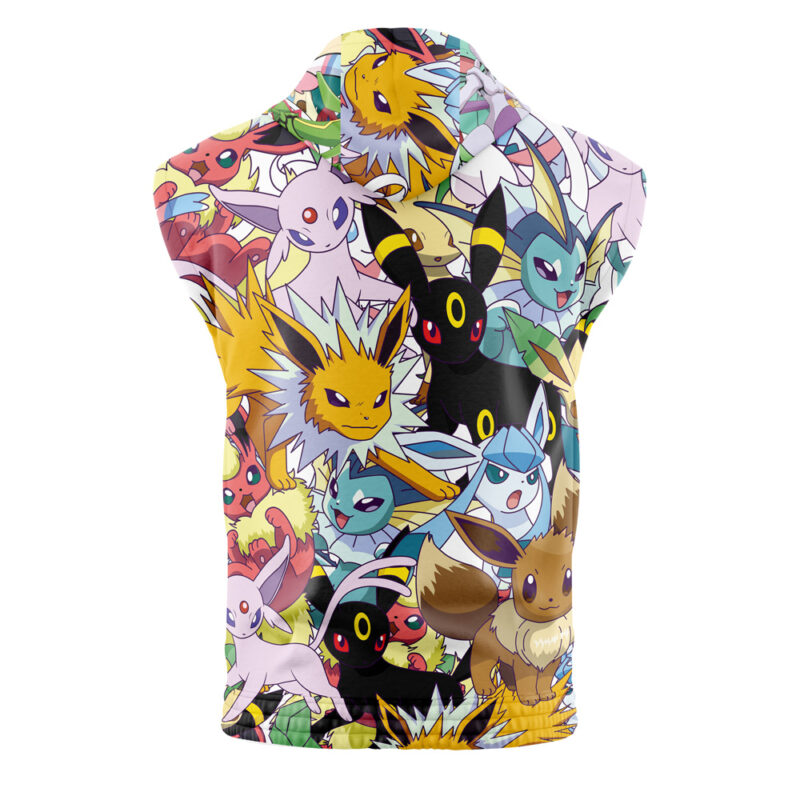 Eeveelutions Pokemon Sleeveless Hoodie - Image 2