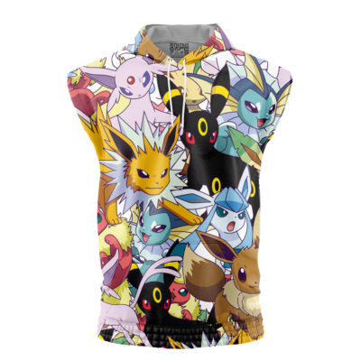 Eeveelutions Pokemon Sleeveless Hoodie