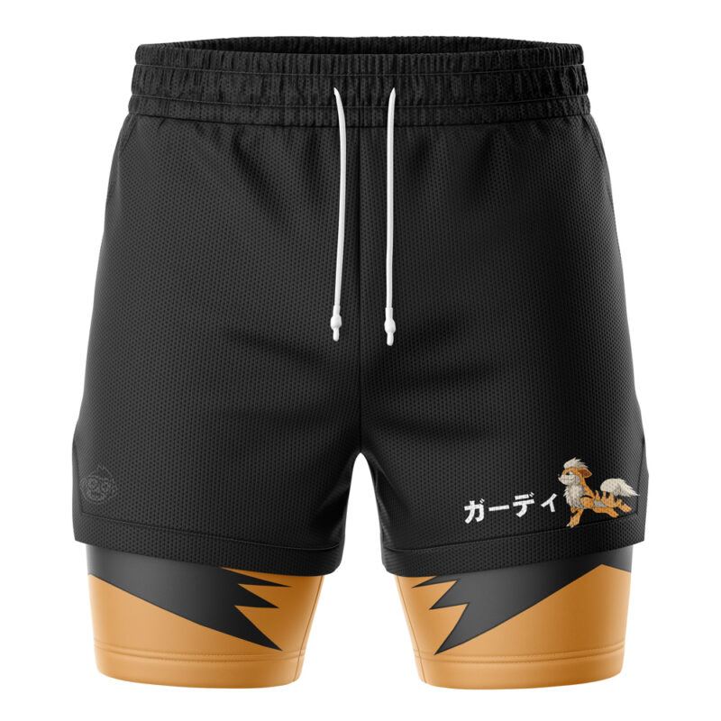 Growlithe Pokemon 2-in-1 Performance Shorts