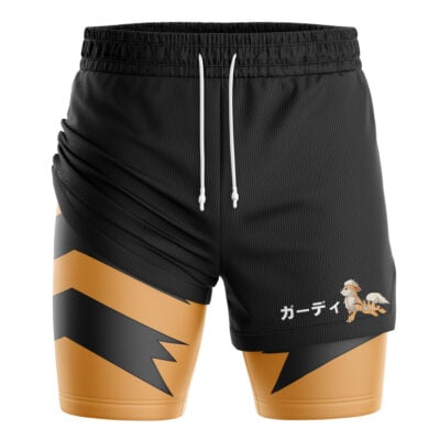 Growlithe Pokemon 2-in-1 Performance Shorts