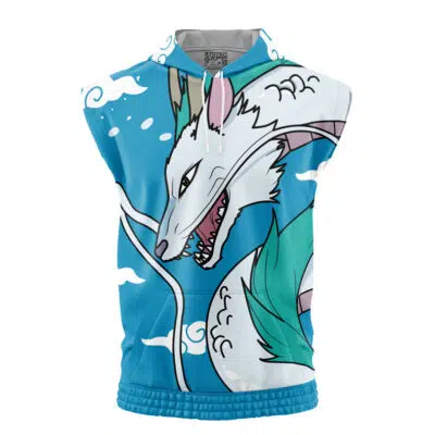 Haku Dragon Spirited Away Studio Ghibli Sleeveless Hoodie