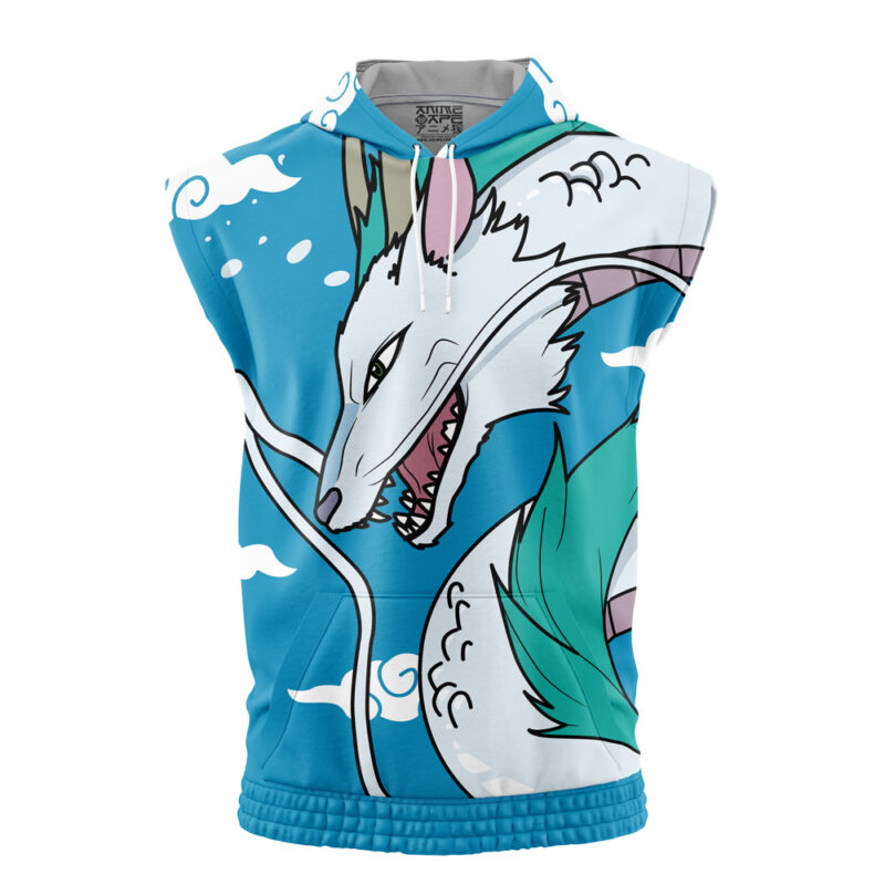 Haku Dragon Spirited Away Studio Ghibli Sleeveless Hoodie