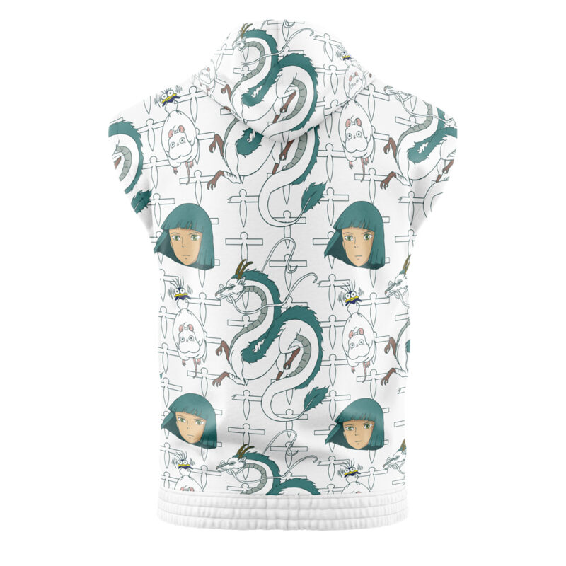Haku Spirited Away Studio Ghibli Sleeveless Hoodie - Image 2