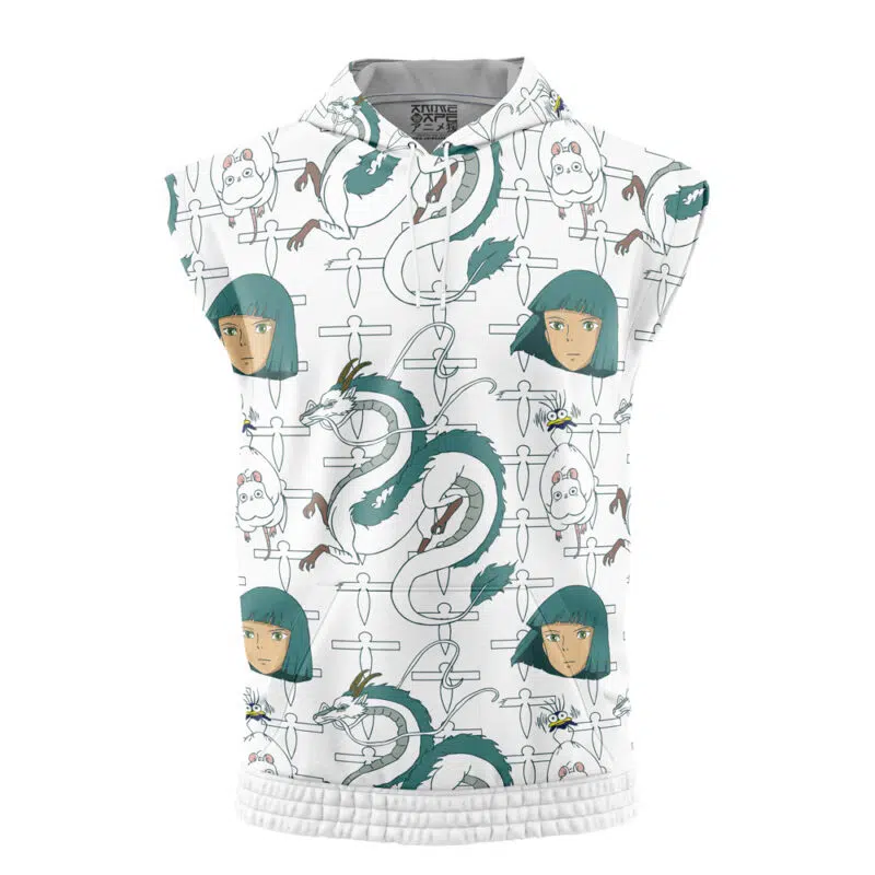 Haku Spirited Away Studio Ghibli Sleeveless Hoodie
