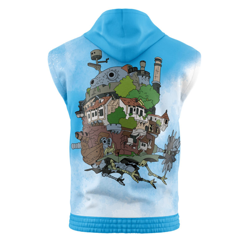 Howl’s Moving Castle Studio Ghibli Sleeveless Hoodie - Image 2