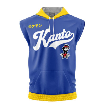Kanto Trainer Pokemon Sleeveless Hoodie
