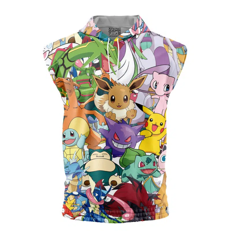 Magical Creatures Pokemon Sleeveless Hoodie