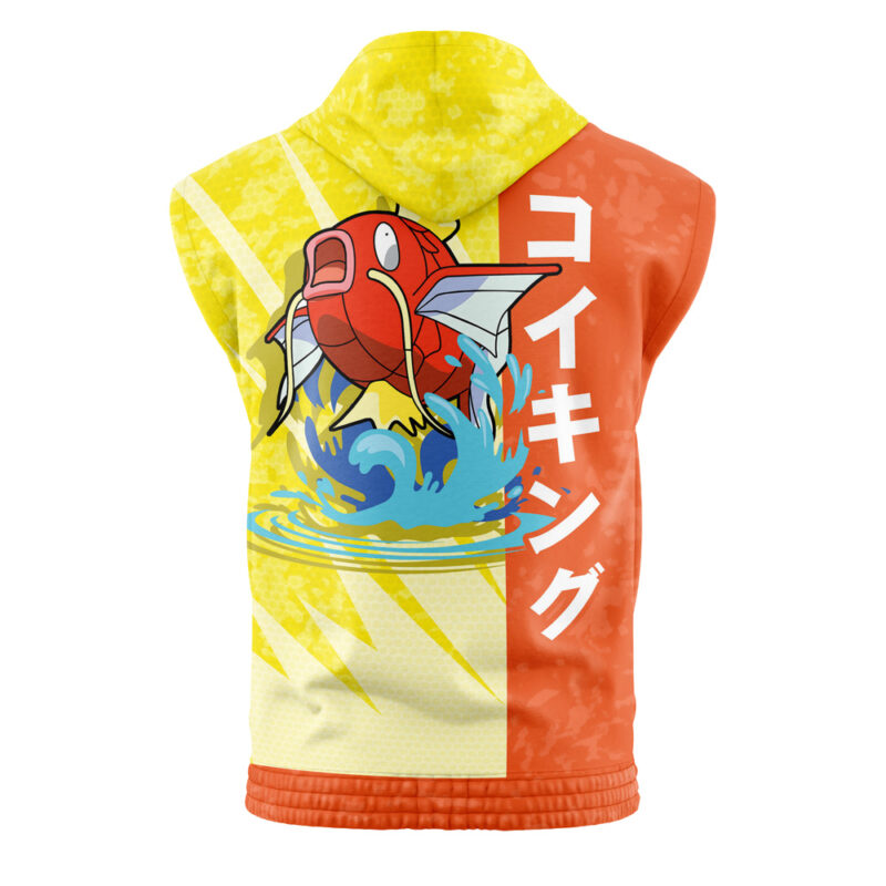 Magikarp Attack Pokemon Sleeveless Hoodie - Image 2