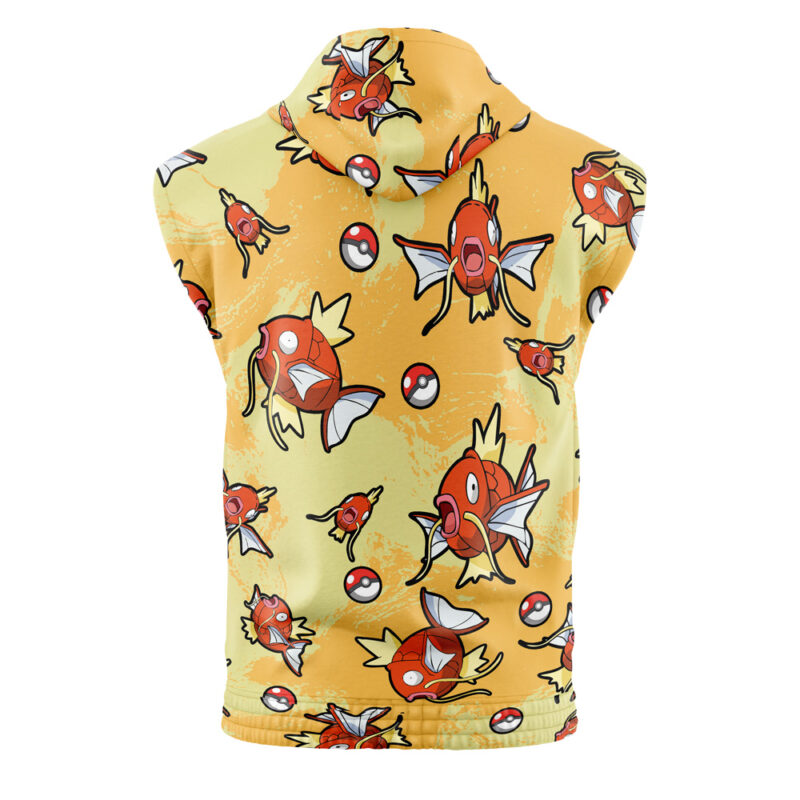 Magikarp Pattern Pokemon Sleeveless Hoodie - Image 2