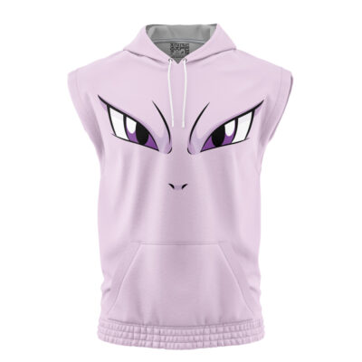 Mewtwo Face Pokemon Sleeveless Hoodie