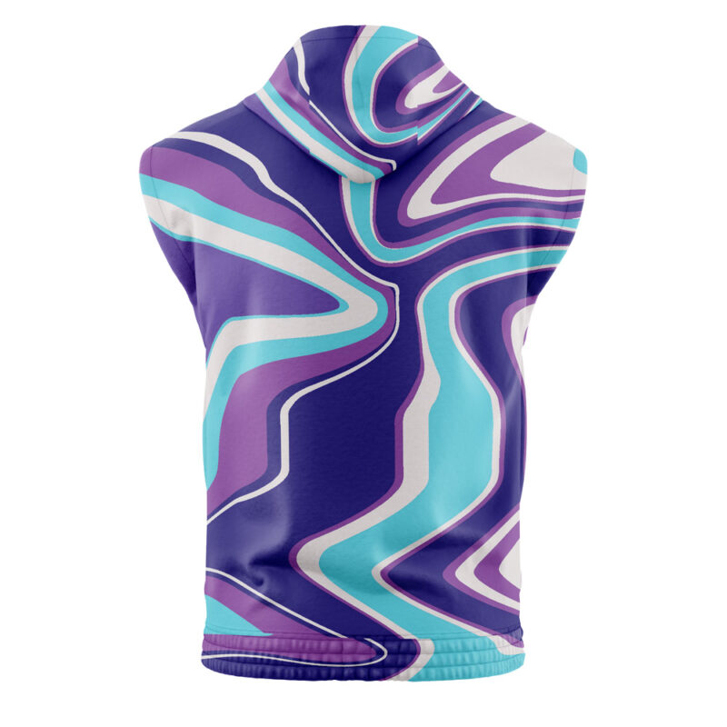 Mewtwo Trippy Pokemon Sleeveless Hoodie - Image 2