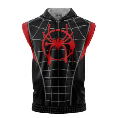 Miles Morales Spiderman Marvel Sleeveless Hoodie