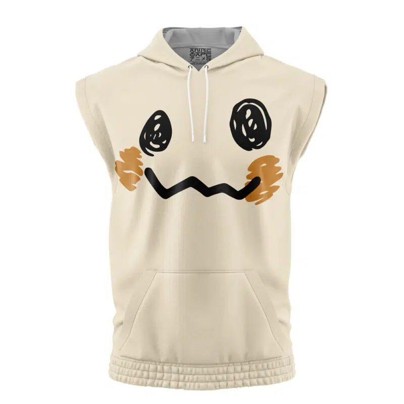 Mimikyu Face Pokemon Sleeveless Hoodie