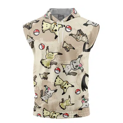 Mimikyu Pattern Pokemon Sleeveless Hoodie