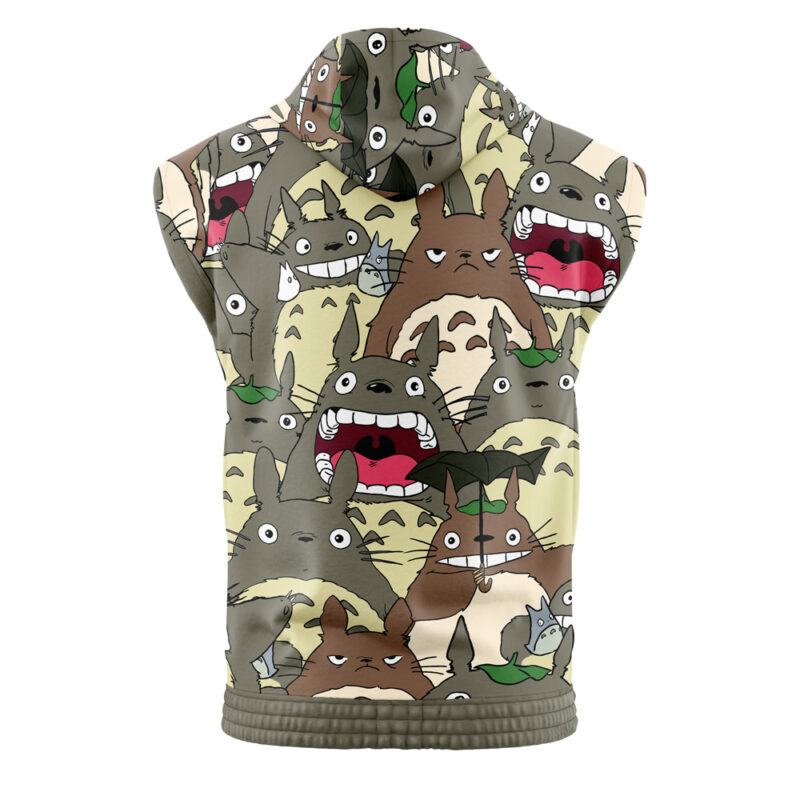 My Neighbor Totoro Pattern Studio Ghibli Sleeveless Hoodie - Image 2