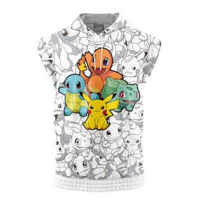 Original Starters Pokemon Sleeveless Hoodie