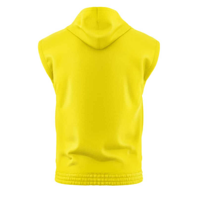Pikachu Face Pokemon Sleeveless Hoodie - Image 2