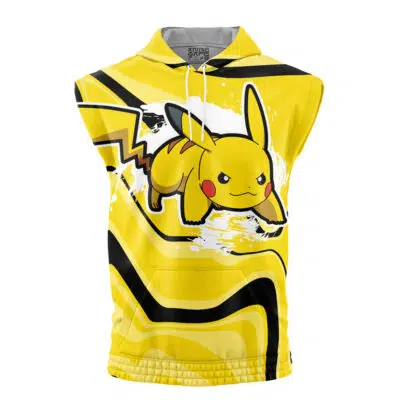 Pikachu Trippy Pokemon Sleeveless Hoodie