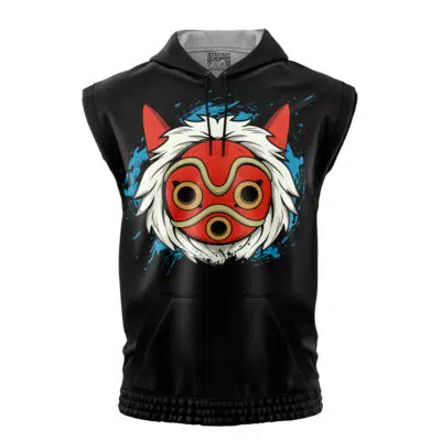 Princess Mononoke V2 Studio Ghibli Sleeveless Hoodie