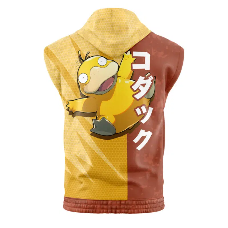 Psyduck Attack Pokemon Sleeveless Hoodie - Image 2