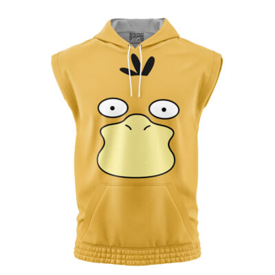 Psyduck Face Pokemon Sleeveless Hoodie