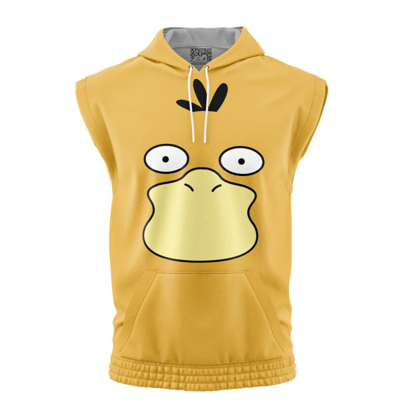 Psyduck Face Pokemon Sleeveless Hoodie
